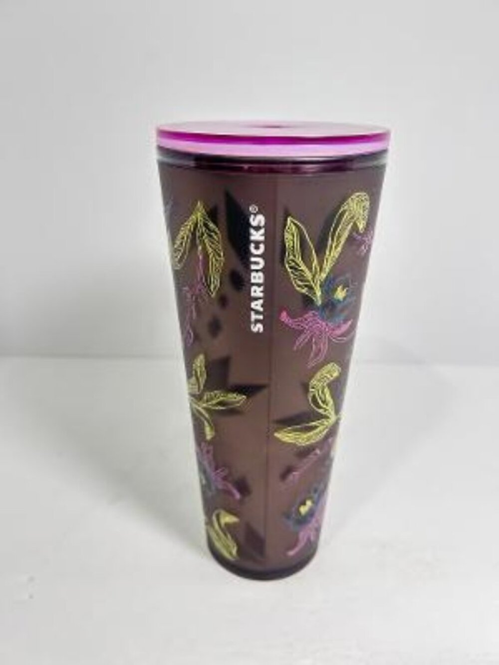 Starbucks 2024 Release Winter Purple Floral 24oz Venti Tumbler Cold Cup
